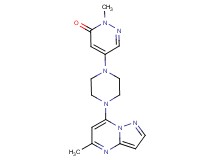 2-methyl-5-[4-(5-methylpyrazolo[1,5-a]pyrimidin-7-yl)piperazin-1-yl]pyridazin-3(2H)-one