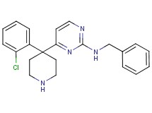 N-benzyl-4-[4-(2-chlorophenyl)-4-piperidinyl]-2-pyrimidinamine dihydrochloride