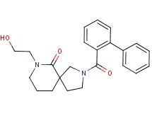 2-(biphenyl-2-ylcarbonyl)-7-(2-hydroxyethyl)-2,7-diazaspiro[4.5]decan-6-one