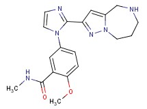 2-methoxy-N-methyl-5-[2-(5,6,7,8-tetrahydro-4H-pyrazolo[1,5-a][1,4]diazepin-2-yl)-1H-imidazol-1-yl]benzamide hydrochloride