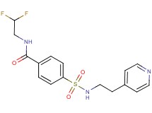N-(2,2-difluoroethyl)-4-({[2-(4-pyridinyl)ethyl]amino}sulfonyl)benzamide