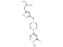 5-{4-[(5-isobutyl-1H-pyrazol-3-yl)methyl]-1-piperazinyl}-2-methyl-3(2H)-pyridazinone