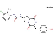 N-(3-chloro-2-methylphenyl)-N'-[(3S,7S,8aS)-3-(4-hydroxybenzyl)-1,4-dioxooctahydropyrrolo[1,2-a]pyrazin-7-yl]urea