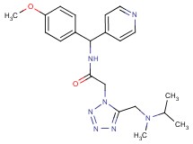 2-(5-{[isopropyl(methyl)amino]methyl}-1H-tetrazol-1-yl)-N-[(4-methoxyphenyl)(4-pyridinyl)methyl]acetamide