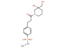 4-{3-[3-hydroxy-3-(hydroxymethyl)-1-piperidinyl]-3-oxopropyl}-N-methylbenzenesulfonamide