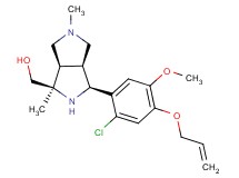 {(1R*,3S*,3aS*,6aR*)-3-[4-(allyloxy)-2-chloro-5-methoxyphenyl]-1,5-dimethyloctahydropyrrolo[3,4-c]pyrrol-1-yl}methanol