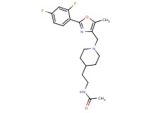 N-[2-(1-{[2-(2,4-difluorophenyl)-5-methyl-1,3-oxazol-4-yl]methyl}-4-piperidinyl)ethyl]acetamide