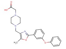 (4-{[5-methyl-2-(3-phenoxyphenyl)-1,3-oxazol-4-yl]methyl}piperazin-1-yl)acetic acid