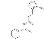 N-(1-cyclohex-1-en-1-ylethyl)-3-(4-methyl-1,3-thiazol-5-yl)propanamide