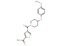 1-(4-{[4-(4-methoxyphenoxy)-1-piperidinyl]carbonyl}-2-thienyl)ethanone