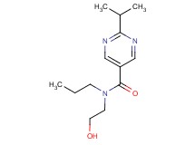 N-(2-hydroxyethyl)-2-isopropyl-N-propylpyrimidine-5-carboxamide