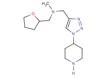 N-methyl-1-(1-piperidin-4-yl-1H-1,2,3-triazol-4-yl)-N-(tetrahydrofuran-2-ylmethyl)methanamine