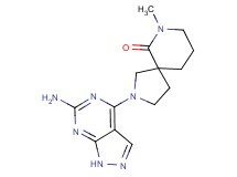 2-(6-amino-1H-pyrazolo[3,4-d]pyrimidin-4-yl)-7-methyl-2,7-diazaspiro[4.5]decan-6-one