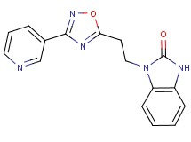 1-{2-[3-(3-pyridinyl)-1,2,4-oxadiazol-5-yl]ethyl}-1,3-dihydro-2H-benzimidazol-2-one