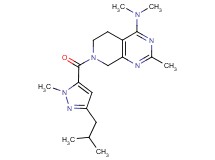7-[(3-isobutyl-1-methyl-1H-pyrazol-5-yl)carbonyl]-N,N,2-trimethyl-5,6,7,8-tetrahydropyrido[3,4-d]pyrimidin-4-amine