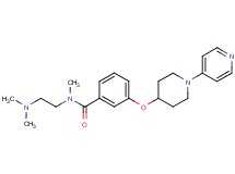 N-[2-(dimethylamino)ethyl]-N-methyl-3-[(1-pyridin-4-ylpiperidin-4-yl)oxy]benzamide