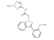2-[3-(2-methoxyphenyl)-1H-indazol-1-yl]-N-(2-methyl-2H-1,2,3-triazol-4-yl)acetamide