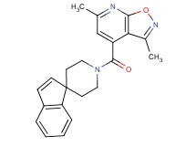 1'-[(3,6-dimethylisoxazolo[5,4-b]pyridin-4-yl)carbonyl]spiro[indene-1,4'-piperidine]