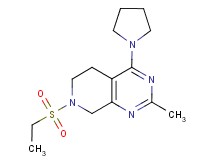 7-(ethylsulfonyl)-2-methyl-4-pyrrolidin-1-yl-5,6,7,8-tetrahydropyrido[3,4-d]pyrimidine