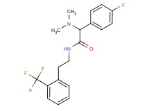 2-(dimethylamino)-2-(4-fluorophenyl)-N-{2-[2-(trifluoromethyl)phenyl]ethyl}acetamide