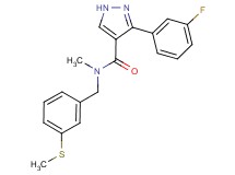3-(3-fluorophenyl)-N-methyl-N-[3-(methylthio)benzyl]-1H-pyrazole-4-carboxamide