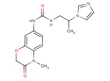 N-[2-(1H-imidazol-1-yl)propyl]-N'-(4-methyl-3-oxo-3,4-dihydro-2H-1,4-benzoxazin-7-yl)urea