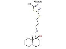 (1R,9aR)-1-[({3-[(5-methyl-1,3,4-thiadiazol-2-yl)thio]propyl}amino)methyl]octahydro-2H-quinolizin-1-ol