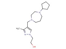 2-{4-[(4-cyclopentyl-1,4-diazepan-1-yl)methyl]-3-methyl-1H-pyrazol-1-yl}ethanol