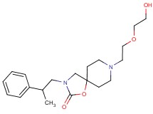8-[2-(2-hydroxyethoxy)ethyl]-3-(2-phenylpropyl)-1-oxa-3,8-diazaspiro[4.5]decan-2-one