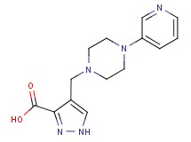 4-[(4-pyridin-3-ylpiperazin-1-yl)methyl]-1H-pyrazole-3-carboxylic acid