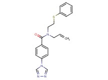 N-allyl-N-[2-(phenylthio)ethyl]-4-(4H-1,2,4-triazol-4-yl)benzamide