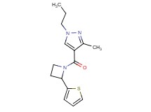 3-methyl-1-propyl-4-{[2-(2-thienyl)azetidin-1-yl]carbonyl}-1H-pyrazole