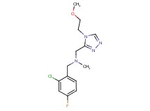 (2-chloro-4-fluorobenzyl){[4-(2-methoxyethyl)-4H-1,2,4-triazol-3-yl]methyl}methylamine