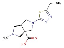 (3aS*,6aS*)-2-(5-ethyl-1,3,4-thiadiazol-2-yl)-5-methylhexahydropyrrolo[3,4-c]pyrrole-3a(1H)-carboxylic acid