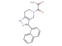 2-[3-(1-naphthyl)-1,4,6,7-tetrahydro-5H-pyrazolo[4,3-c]pyridin-5-yl]-2-oxoacetamide