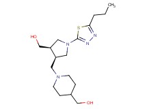 [(3R*,4R*)-4-{[4-(hydroxymethyl)piperidin-1-yl]methyl}-1-(5-propyl-1,3,4-thiadiazol-2-yl)pyrrolidin-3-yl]methanol