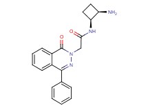 N-[(1S*,2R*)-2-aminocyclobutyl]-2-(1-oxo-4-phenyl-2(1H)-phthalazinyl)acetamide