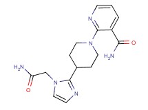 2-{4-[1-(2-amino-2-oxoethyl)-1H-imidazol-2-yl]-1-piperidinyl}nicotinamide