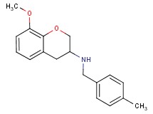 (8-methoxy-3,4-dihydro-2H-chromen-3-yl)(4-methylbenzyl)amine
