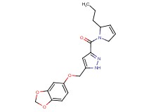 5-[(1,3-benzodioxol-5-yloxy)methyl]-3-[(2-propyl-2,5-dihydro-1H-pyrrol-1-yl)carbonyl]-1H-pyrazole
