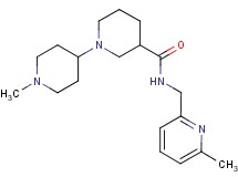 1'-methyl-N-[(6-methyl-2-pyridinyl)methyl]-1,4'-bipiperidine-3-carboxamide