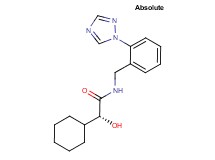 (2R)-2-cyclohexyl-2-hydroxy-N-[2-(1H-1,2,4-triazol-1-yl)benzyl]acetamide