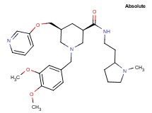(3R,5S)-1-(3,4-dimethoxybenzyl)-N-[2-(1-methyl-2-pyrrolidinyl)ethyl]-5-[(3-pyridinyloxy)methyl]-3-piperidinecarboxamide
