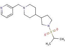3-({4-[1-(isopropylsulfonyl)-3-pyrrolidinyl]-1-piperidinyl}methyl)pyridine