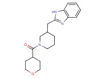 2-{[1-(tetrahydro-2H-pyran-4-ylcarbonyl)-3-piperidinyl]methyl}-1H-benzimidazole