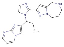 2-[1-(1-imidazo[1,2-a]pyrimidin-2-ylpropyl)-1H-imidazol-2-yl]-5,6,7,8-tetrahydro-4H-pyrazolo[1,5-a][1,4]diazepine