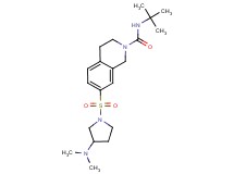 N-(tert-butyl)-7-{[3-(dimethylamino)pyrrolidin-1-yl]sulfonyl}-3,4-dihydroisoquinoline-2(1H)-carboxamide