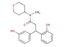 3-(2-hydroxyphenyl)-3-(3-hydroxyphenyl)-N-methyl-N-(tetrahydro-2H-pyran-4-yl)propanamide