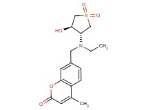 7-({ethyl[(3R*,4R*)-4-hydroxy-1,1-dioxidotetrahydro-3-thienyl]amino}methyl)-4-methyl-2H-chromen-2-one
