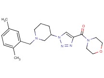 4-({1-[1-(2,5-dimethylbenzyl)-3-piperidinyl]-1H-1,2,3-triazol-4-yl}carbonyl)morpholine